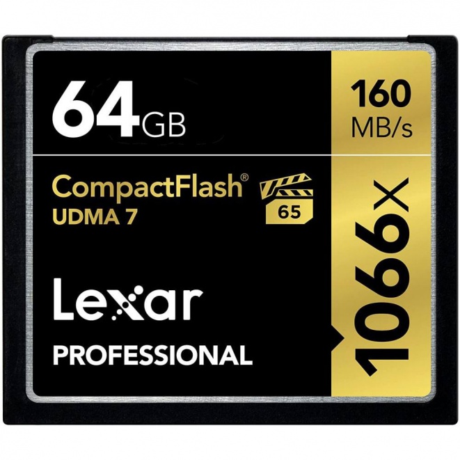 Lexar Professional UDMA 7 1066x CompactFlash Card 64GB